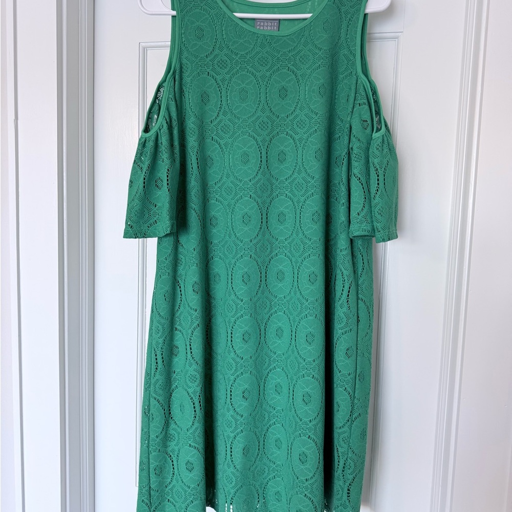 Rabbit Rabbit Rabbit Green Lace Midi Dress